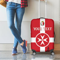 Personalized Malta Independence Day Luggage Cover Maltese Cross Heritage Pride