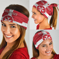 Personalized Malta Independence Day Neck Gaiter Maltese Cross Heritage Pride