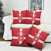 Personalized Malta Independence Day Pillow Cover Maltese Cross Heritage Pride