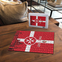 Personalized Malta Independence Day Puzzle Maltese Cross Heritage Pride