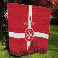 Personalized Malta Independence Day Quilt Maltese Cross Heritage Pride