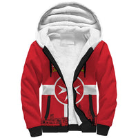 Personalized Malta Independence Day Sherpa Hoodie Maltese Cross Heritage Pride