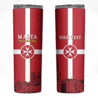 Personalized Malta Independence Day Skinny Tumbler Maltese Cross Heritage Pride