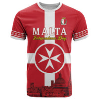 Personalized Malta Independence Day T Shirt Maltese Cross Heritage Pride