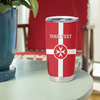 Personalized Malta Independence Day Tumbler Cup Maltese Cross Heritage Pride
