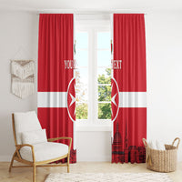 Personalized Malta Independence Day Window Curtain Maltese Cross Heritage Pride