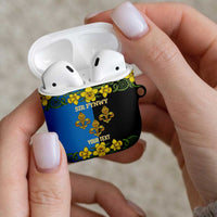 Personalized Monmouthshire Wales AirPods Case Sir Fynwy Flag With Welsh Daffodil - Wonder Print Shop