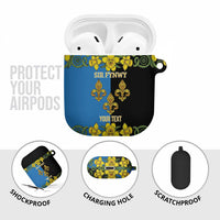 Personalized Monmouthshire Wales AirPods Case Sir Fynwy Flag With Welsh Daffodil - Wonder Print Shop