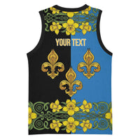 Personalized Monmouthshire Wales Basketball Jersey Sir Fynwy Flag With Welsh Daffodil - Wonder Print Shop