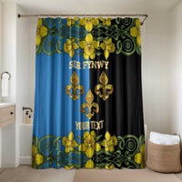 Personalized Monmouthshire Wales Bathroom Set Sir Fynwy Flag With Welsh Daffodil - Wonder Print Shop