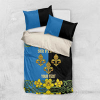 Personalized Monmouthshire Wales Bedding Set Sir Fynwy Flag With Welsh Daffodil - Wonder Print Shop