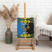 Personalized Monmouthshire Wales Canvas Wall Art Sir Fynwy Flag With Welsh Daffodil - Wonder Print Shop