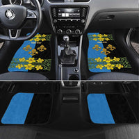 Personalized Monmouthshire Wales Car Mats Sir Fynwy Flag With Welsh Daffodil - Wonder Print Shop
