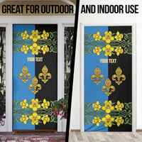 Personalized Monmouthshire Wales Door Cover Sir Fynwy Flag With Welsh Daffodil - Wonder Print Shop