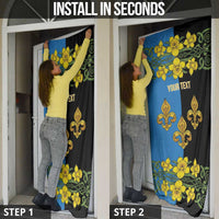 Personalized Monmouthshire Wales Door Cover Sir Fynwy Flag With Welsh Daffodil - Wonder Print Shop