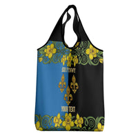 Personalized Monmouthshire Wales Grocery Bag Sir Fynwy Flag With Welsh Daffodil - Wonder Print Shop