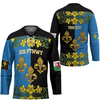 Personalized Monmouthshire Wales Hockey Jersey Sir Fynwy Flag With Welsh Daffodil - Wonder Print Shop