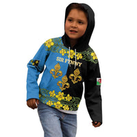 Personalized Monmouthshire Wales Kid Hoodie Sir Fynwy Flag With Welsh Daffodil - Wonder Print Shop