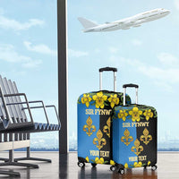 Personalized Monmouthshire Wales Luggage Cover Sir Fynwy Flag With Welsh Daffodil - Wonder Print Shop