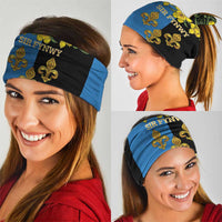 Personalized Monmouthshire Wales Neck Gaiter Sir Fynwy Flag With Welsh Daffodil - Wonder Print Shop