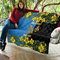 Personalized Monmouthshire Wales Quilt Sir Fynwy Flag With Welsh Daffodil - Wonder Print Shop