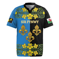 Personalized Monmouthshire Wales Rugby Jersey Sir Fynwy Flag With Welsh Daffodil - Wonder Print Shop