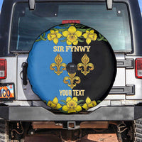 Personalized Monmouthshire Wales Spare Tire Cover Sir Fynwy Flag With Welsh Daffodil - Wonder Print Shop