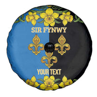 Personalized Monmouthshire Wales Spare Tire Cover Sir Fynwy Flag With Welsh Daffodil - Wonder Print Shop