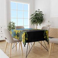 Personalized Monmouthshire Wales Tablecloth Sir Fynwy Flag With Welsh Daffodil - Wonder Print Shop