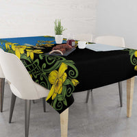 Personalized Monmouthshire Wales Tablecloth Sir Fynwy Flag With Welsh Daffodil - Wonder Print Shop