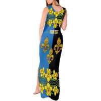 Personalized Monmouthshire Wales Tank Maxi Dress Sir Fynwy Flag With Welsh Daffodil - Wonder Print Shop