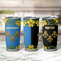 Personalized Monmouthshire Wales Tumbler Cup Sir Fynwy Flag With Welsh Daffodil - Wonder Print Shop