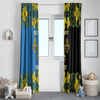 Personalized Monmouthshire Wales Window Curtain Sir Fynwy Flag With Welsh Daffodil - Wonder Print Shop