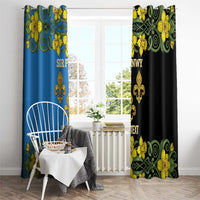 Personalized Monmouthshire Wales Window Curtain Sir Fynwy Flag With Welsh Daffodil - Wonder Print Shop