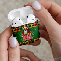 Jamaica Christmas AirPods Case Reggae Santa with Dreadlocks Design - Wonder Print Shop