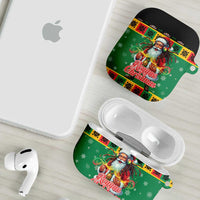 Jamaica Christmas AirPods Case Reggae Santa with Dreadlocks Design - Wonder Print Shop