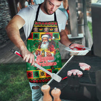 Jamaica Christmas Apron Reggae Santa with Dreadlocks Design - Wonder Print Shop