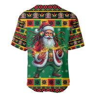 Jamaica Christmas Baseball Jersey Reggae Santa with Dreadlocks Design - Wonder Print Shop