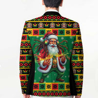 Jamaica Christmas Blazer Reggae Santa with Dreadlocks Design - Wonder Print Shop