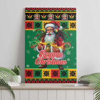Jamaica Christmas Canvas Wall Art Reggae Santa with Dreadlocks Design - Wonder Print Shop