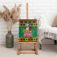 Jamaica Christmas Canvas Wall Art Reggae Santa with Dreadlocks Design - Wonder Print Shop