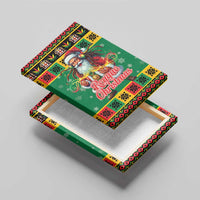 Jamaica Christmas Canvas Wall Art Reggae Santa with Dreadlocks Design - Wonder Print Shop