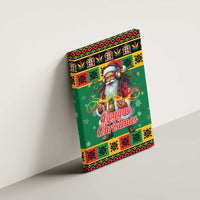 Jamaica Christmas Canvas Wall Art Reggae Santa with Dreadlocks Design - Wonder Print Shop