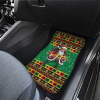 Jamaica Christmas Car Mats Reggae Santa with Dreadlocks Design - Wonder Print Shop