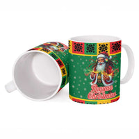 Jamaica Christmas Ceramic Mug Reggae Santa with Dreadlocks Design - Wonder Print Shop