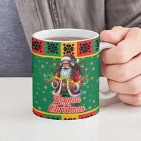 Jamaica Christmas Ceramic Mug Reggae Santa with Dreadlocks Design - Wonder Print Shop