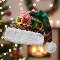Jamaica Christmas Santa Hat Reggae Santa with Dreadlocks Design - Wonder Print Shop