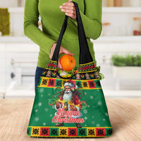 Jamaica Christmas Grocery Bag Reggae Santa with Dreadlocks Design - Wonder Print Shop