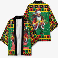 Jamaica Christmas Kimono Reggae Santa with Dreadlocks Design - Wonder Print Shop