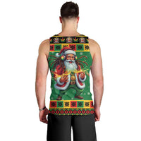 Jamaica Christmas Men Tank Top Reggae Santa with Dreadlocks Design - Wonder Print Shop